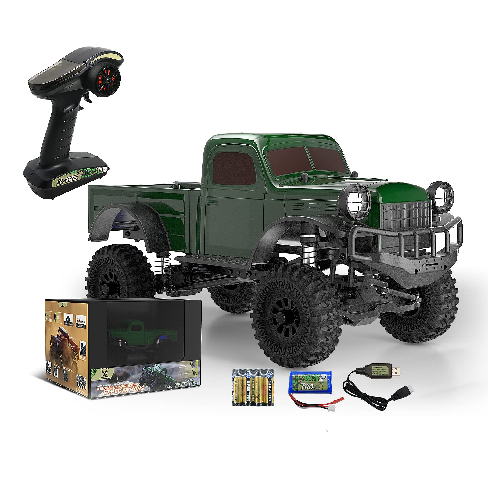 Amazon.com: PANDA HOBBY Sport Tetra K1 1/18 RTR Scale 4x4 Rock